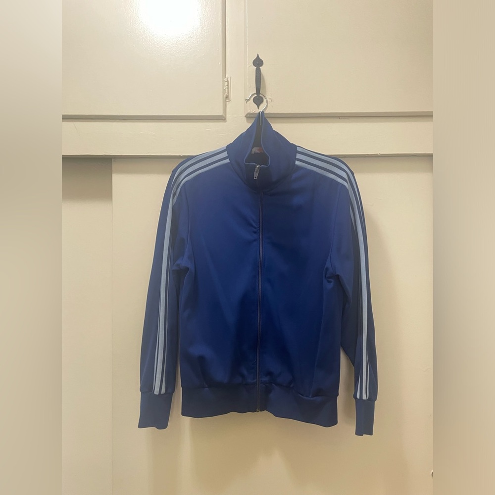 Vintage 3 stripe Adidas sport jacket 80s